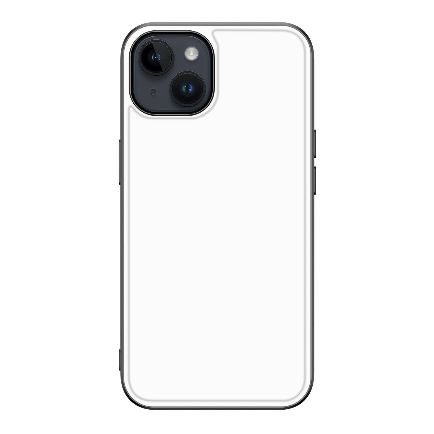Back Cover Hoesje Geschikt voor de Apple iPhone 15 Zwart | Wit