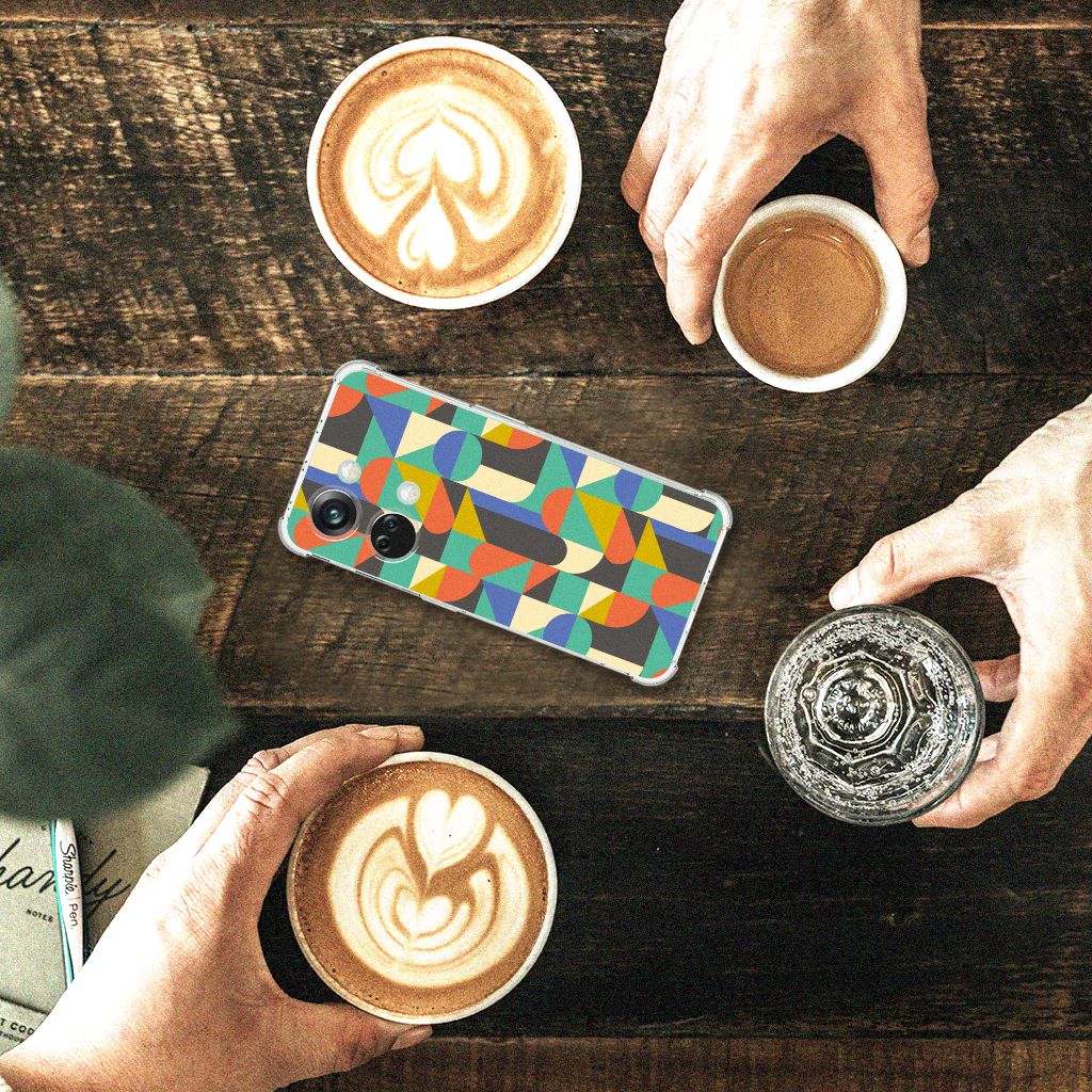 OnePlus Nord 3 Doorzichtige Silicone Hoesje Funky Retro