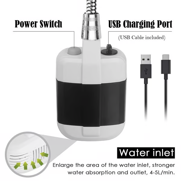 š„Hot Sale 49% KORTINGš¦Draagbare douche voor kamperen met waterpompšGRATIS VERZENDING