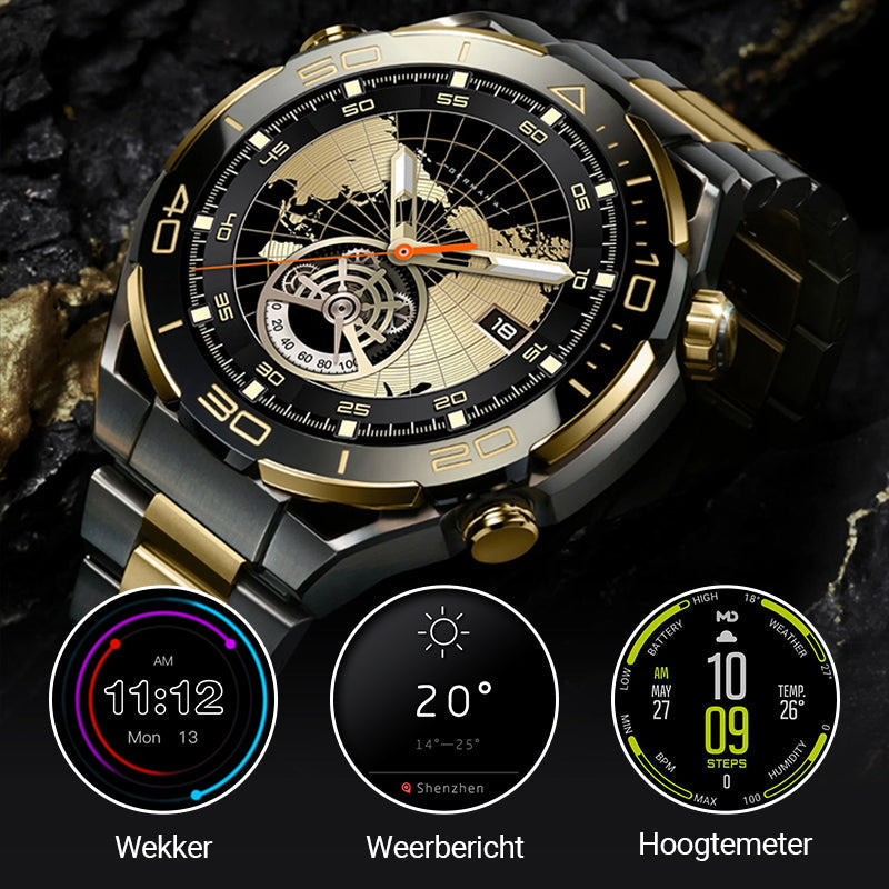 PulseX Pro – De Slimme Mannenhorloge die Alles Kan