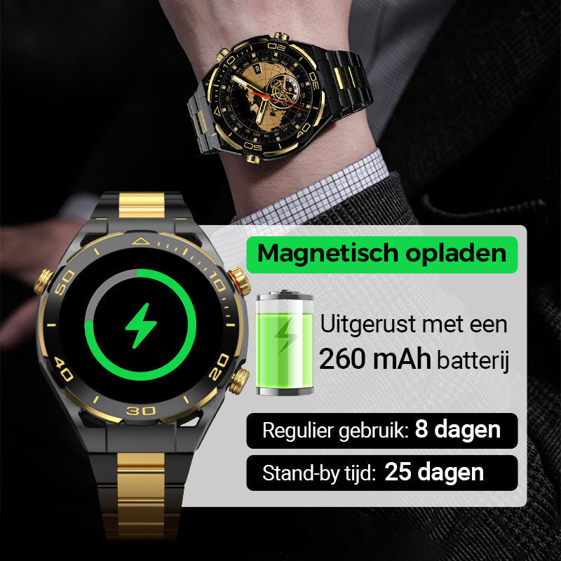 PulseX Pro – De Slimme Mannenhorloge die Alles Kan