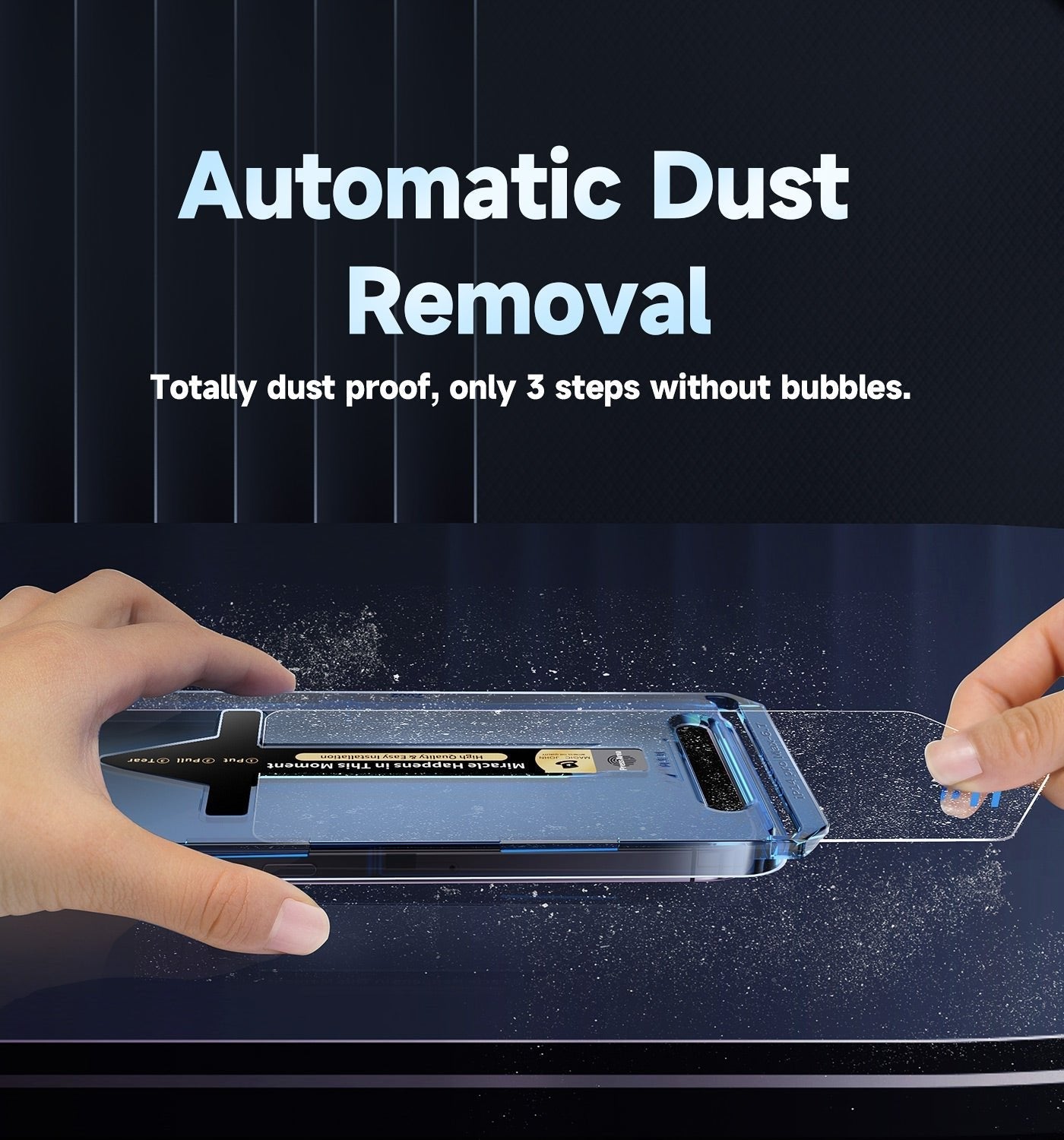 Invisible Artifact Screen Protector -Stofvrij zonder bubbels