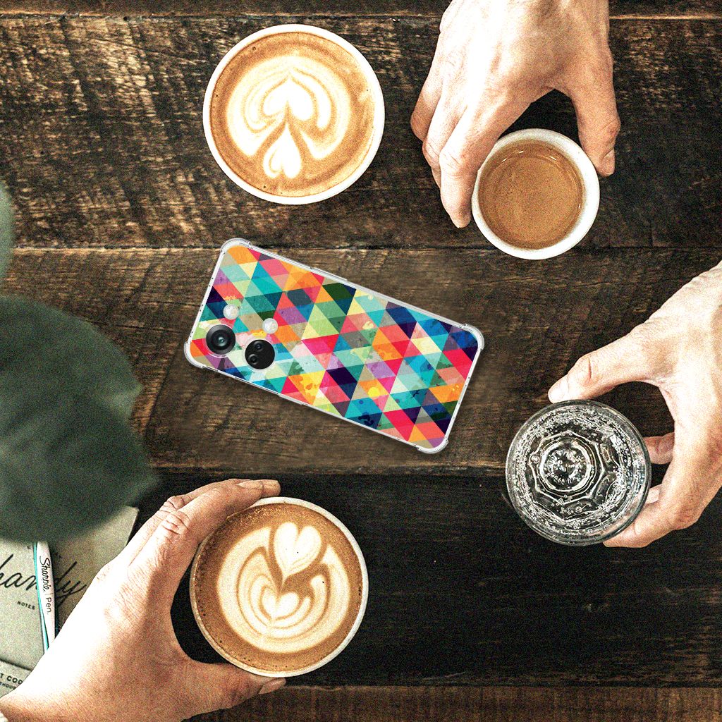 OnePlus Nord 3 Doorzichtige Silicone Hoesje Geruit