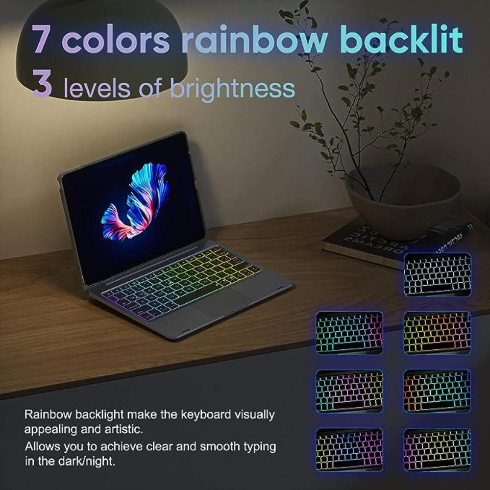 360 rotatable keyboard cover for iPad