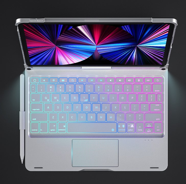 360 rotatable keyboard cover for iPad