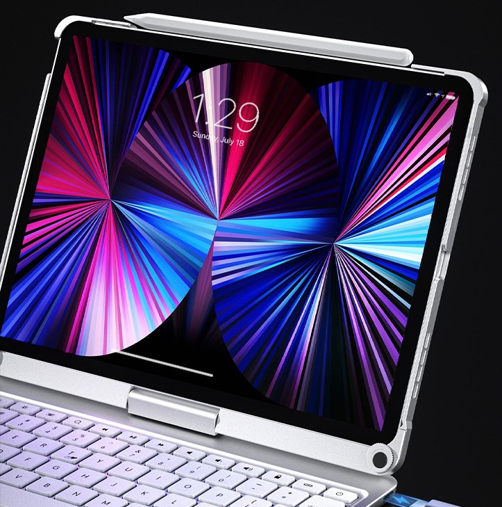 360 rotatable keyboard cover for iPad