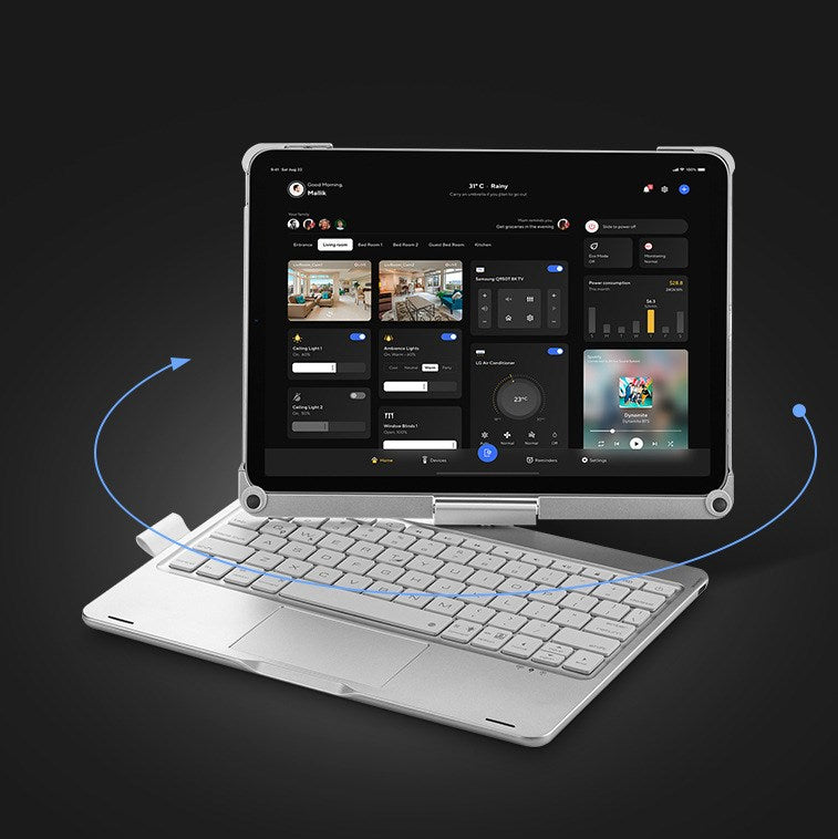 360 rotatable keyboard cover for iPad