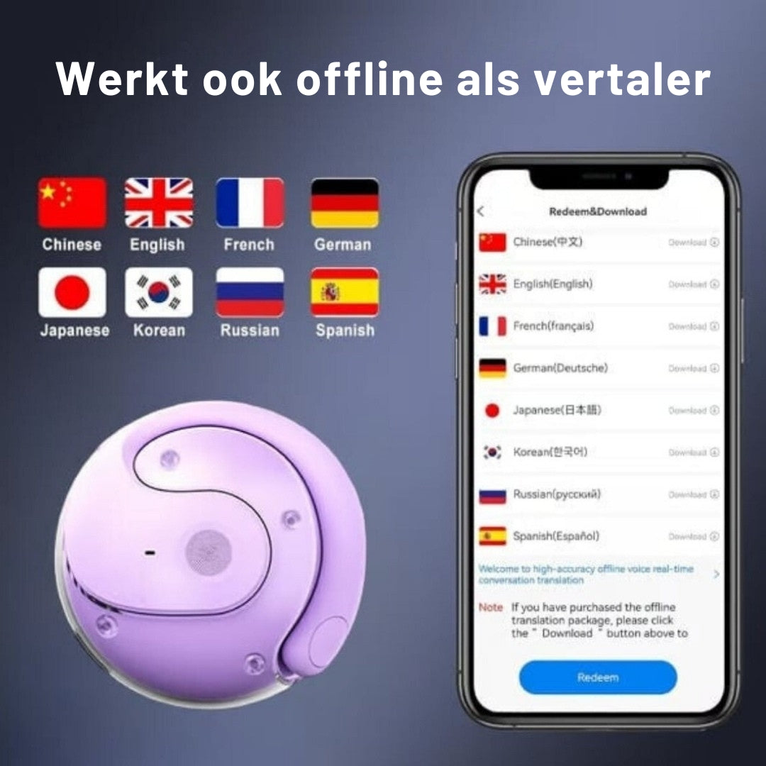 TranslateBuds – Begrijp en spreek elke taal direct, waar je ook bent