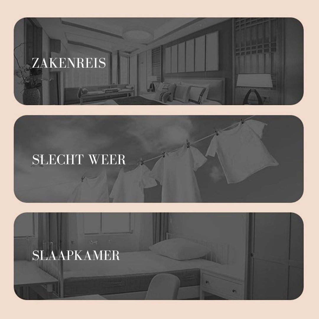 DryFold – De draagbare kledingdroger die alles verandert