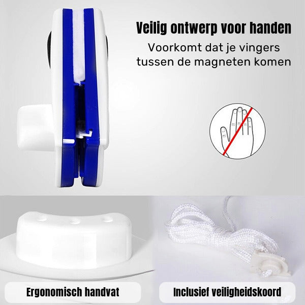 Glashelder – Magnetische raamwisser voor veilig en snel schoonmaken