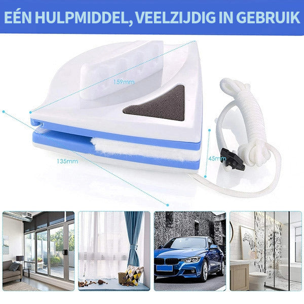Glashelder – Magnetische raamwisser voor veilig en snel schoonmaken