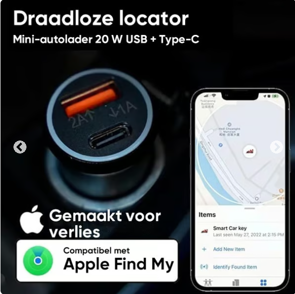 SafeCharge GPS – Slimme Oplader met Verborgen GPS-beveiliging
