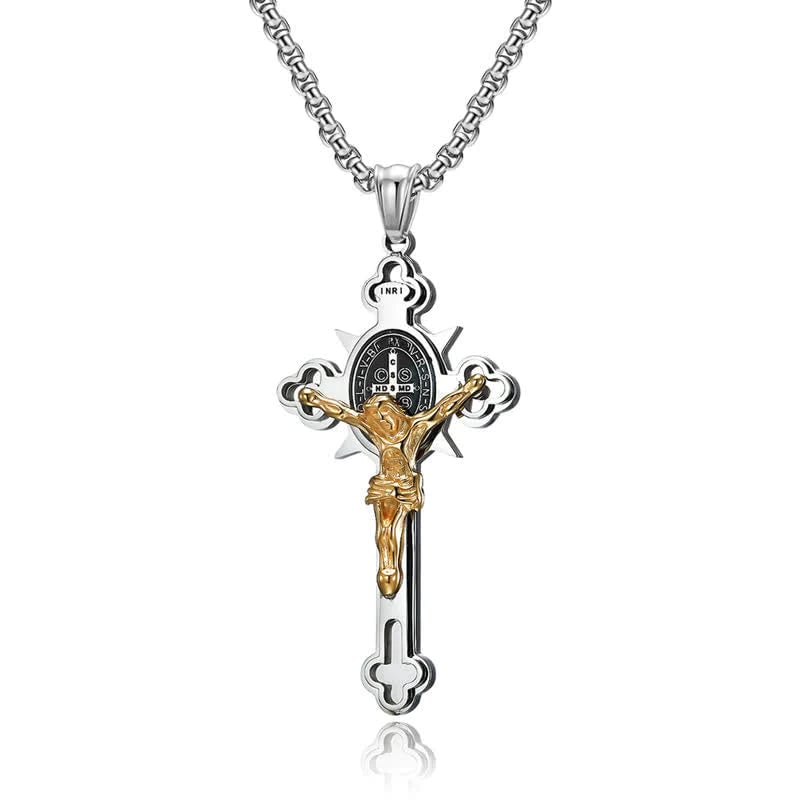 Benedictus beschermingskruis krachtig hangerketting