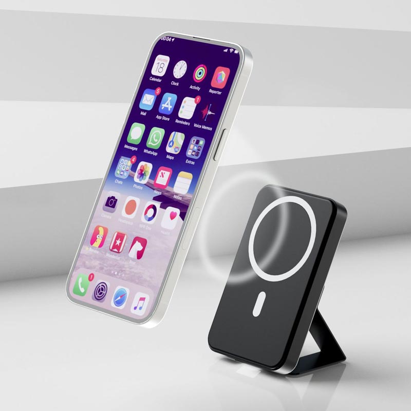 22,5 W 10000 mAh Magnetisch draadloos mobiel opladen met standaard