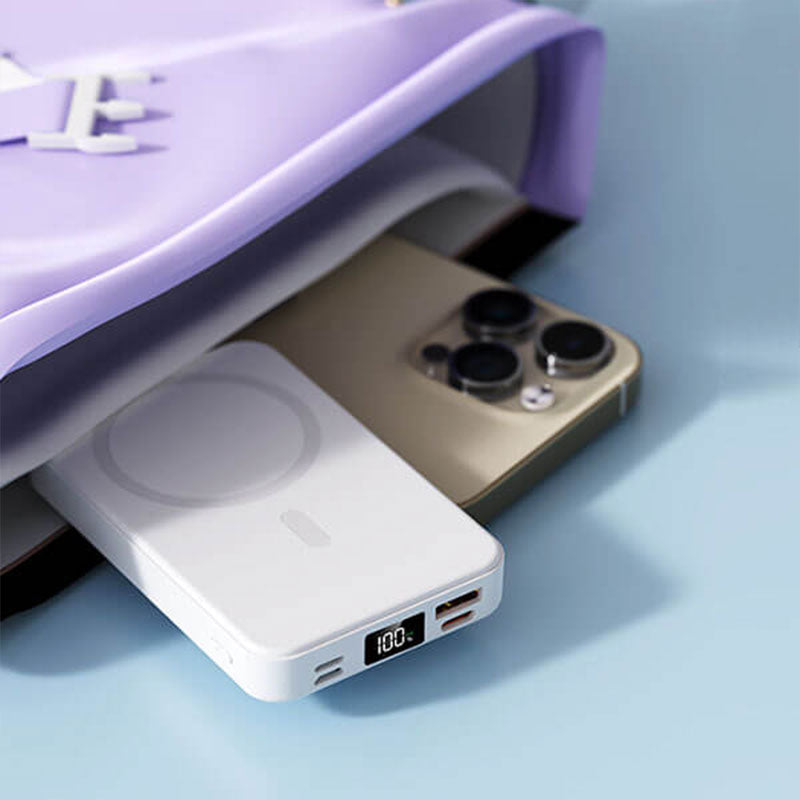 22,5 W 10000 mAh Magnetisch draadloos mobiel opladen met standaard