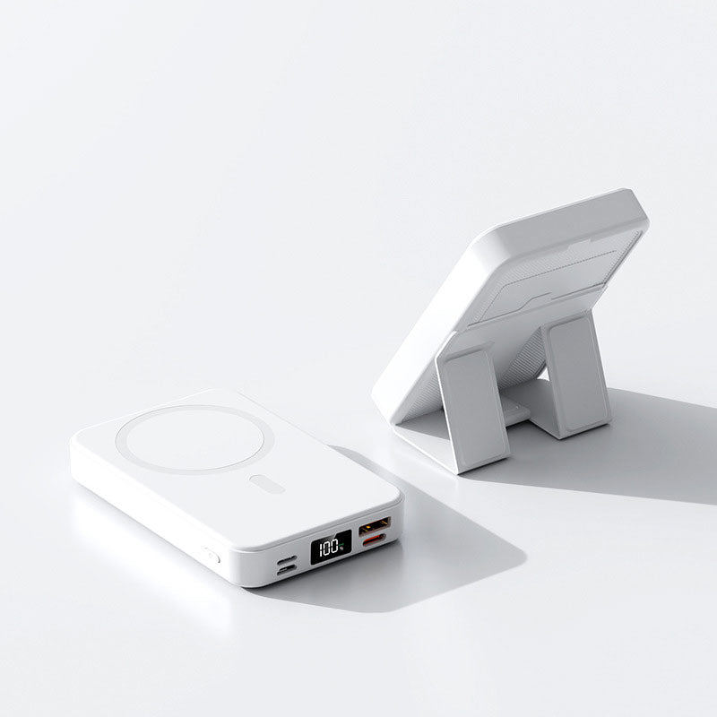 22,5 W 10000 mAh Magnetisch draadloos mobiel opladen met standaard
