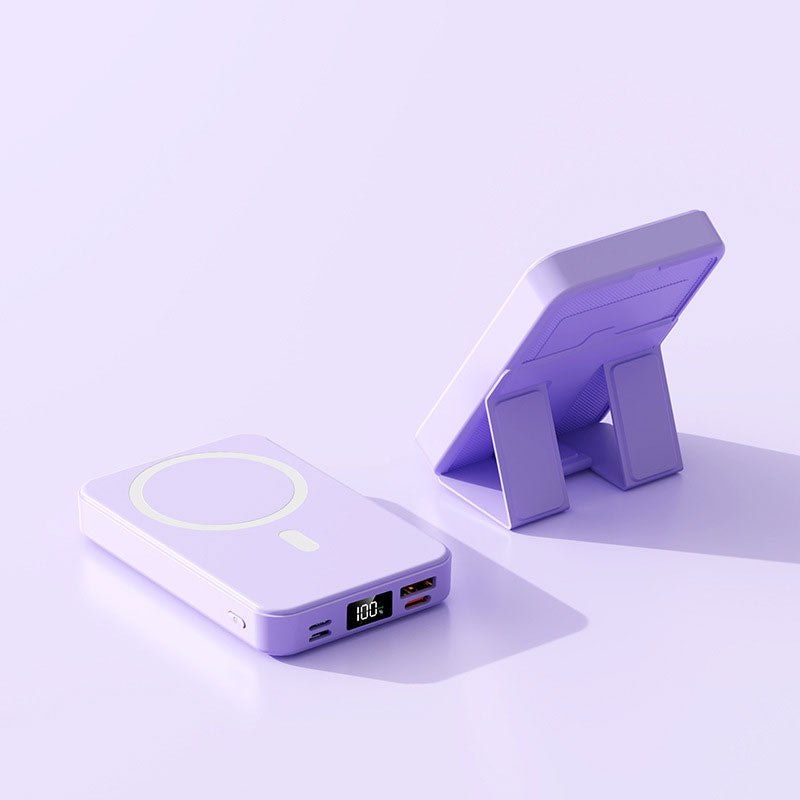 22,5 W 10000 mAh Magnetisch draadloos mobiel opladen met standaard