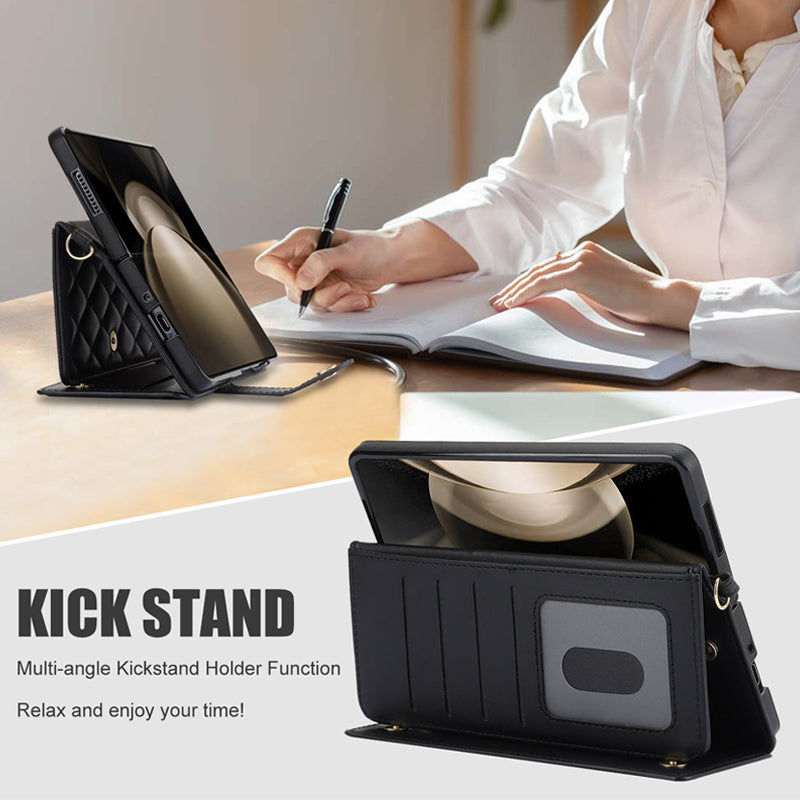 Multifunctionele Flip Folio Polsband Telefoonhoesje