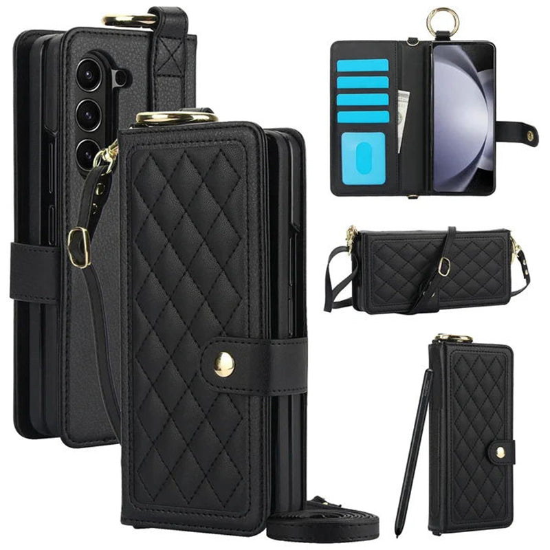 Multifunctionele Flip Folio Polsband Telefoonhoesje