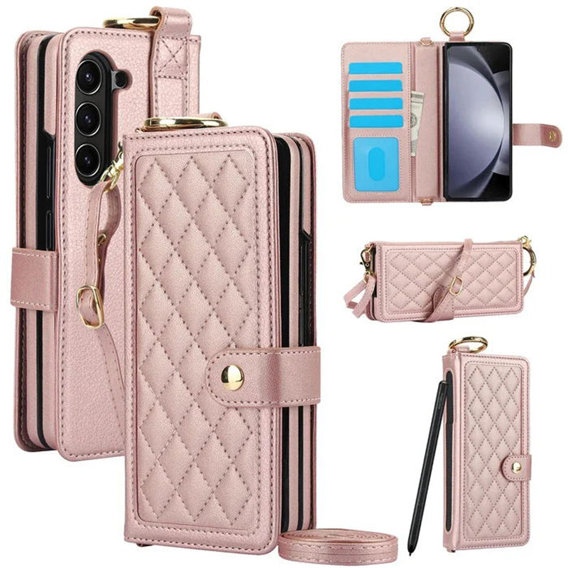 Multifunctionele Flip Folio Polsband Telefoonhoesje