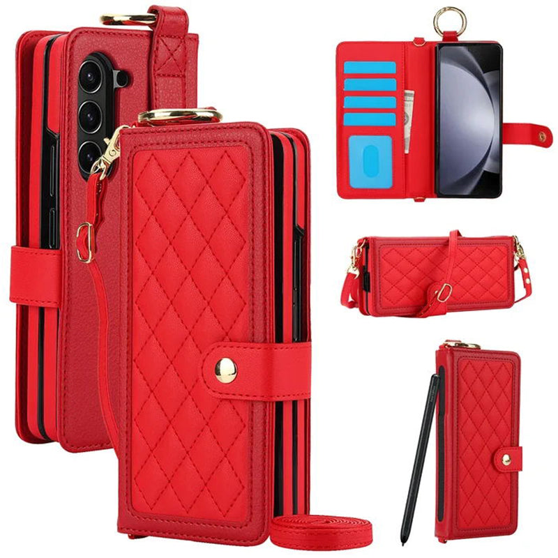 Multifunctionele Flip Folio Polsband Telefoonhoesje