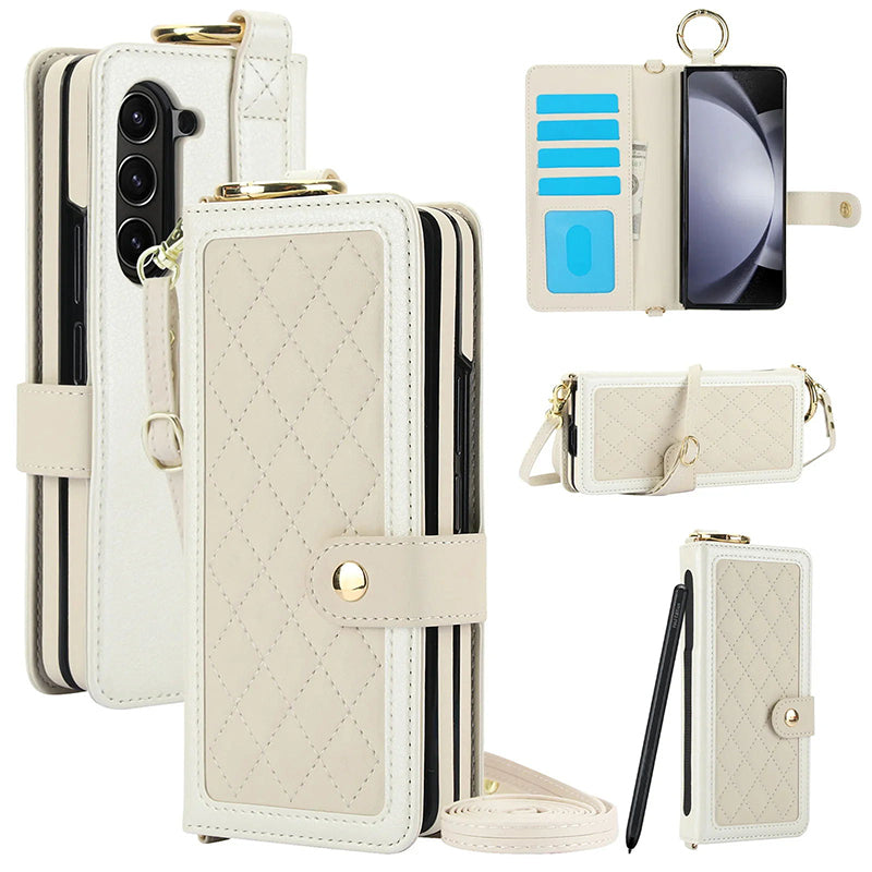 Multifunctionele Flip Folio Polsband Telefoonhoesje