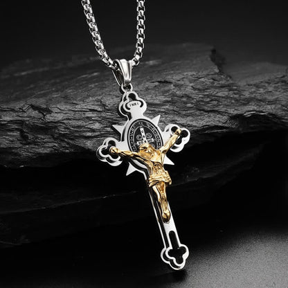 Benedictus beschermingskruis krachtig hangerketting