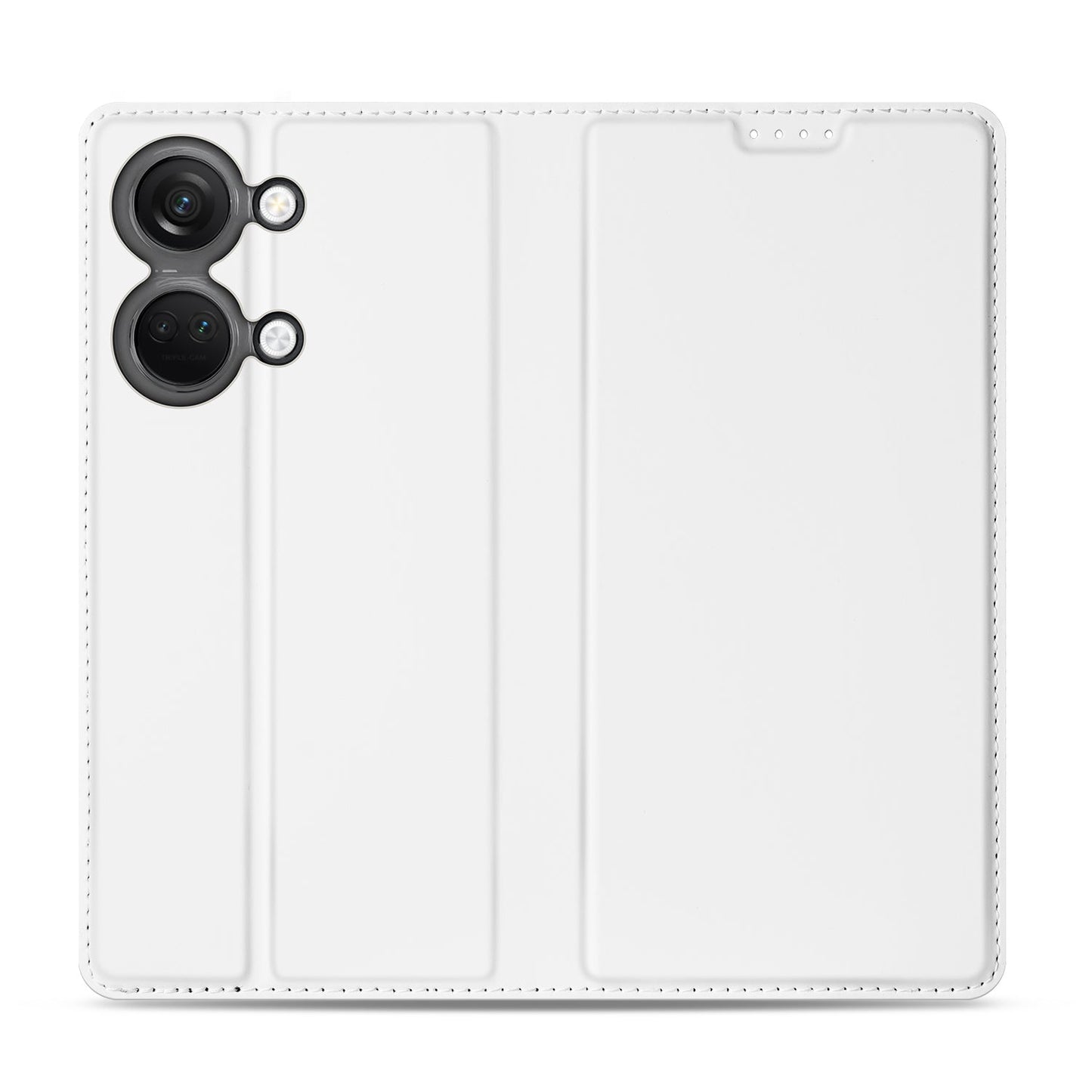 Stand Case Hoesje voor de OnePlus Nord 3 Wit met Pashouder