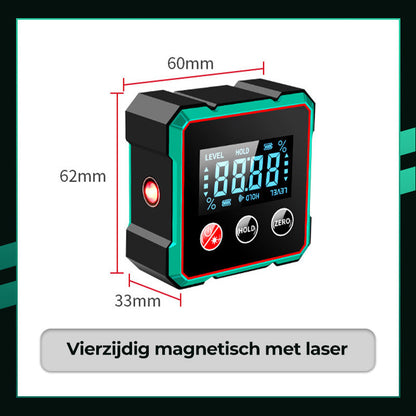Magnetische Digitale Hoekzoeker met Elektronische Laser