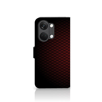 OnePlus Nord 3 Telefoon Hoesje Geruit Rood