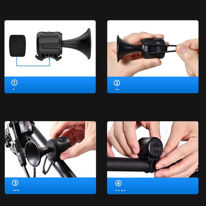 Pousbo® 120dB super luide elektrische fiets claxon