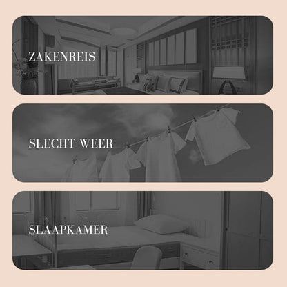 DryFold – De draagbare kledingdroger die alles verandert