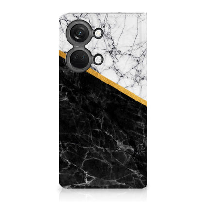 OnePlus Nord 3 Standcase Marmer Wit Zwart -