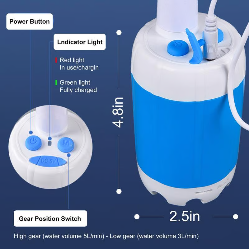 🔥Hot Sale 49% KORTING💦Draagbare douche voor kamperen met waterpomp🚀GRATIS VERZENDING