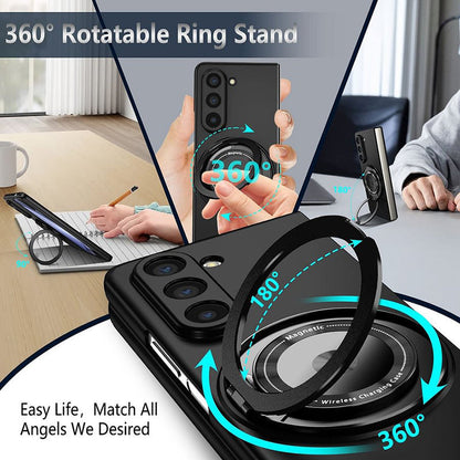 360° Draaibare Standaard Magnetische Telefoonhoes Voor Samsung Z Fold & Flip 5/4/3
