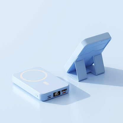 22,5 W 10000 mAh Magnetisch draadloos mobiel opladen met standaard