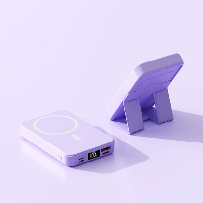 22,5 W 10000 mAh Magnetisch draadloos mobiel opladen met standaard